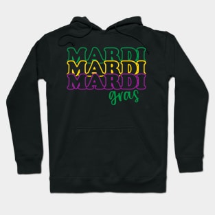 Retro Groovy Mardi Gras Costume New Orleans Carnival Parade Hoodie